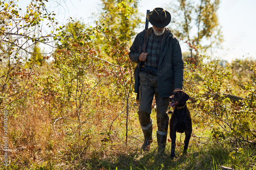 Old man and dog